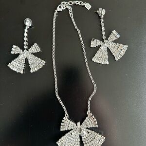 DANNIJO Sparkling Crystal Rhinestone Necklace & Earrings Set